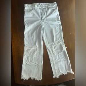 Vervet cropped relaxed flare jeans